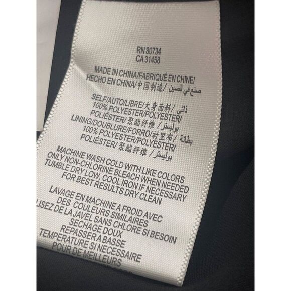 BCBGeneration Women Black & White V-Neck Sleeveless Cut-Out Dress Size 10 - Picture 10 of 10